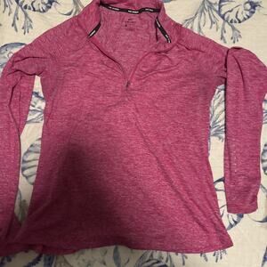 NIKE DRI FIT WORKOUT ATHLETIC 1/4 ZIP PULLOVER SWEATSHIRT Womens M